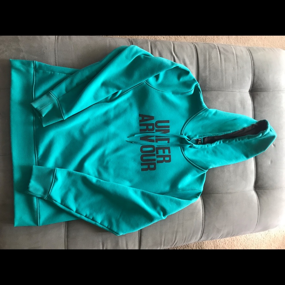 Under Armour size L teal hoodie